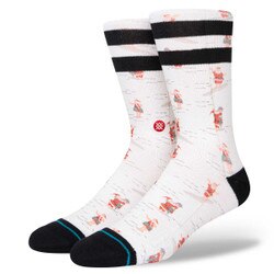 Stance Shranta Crew Sock in Off White